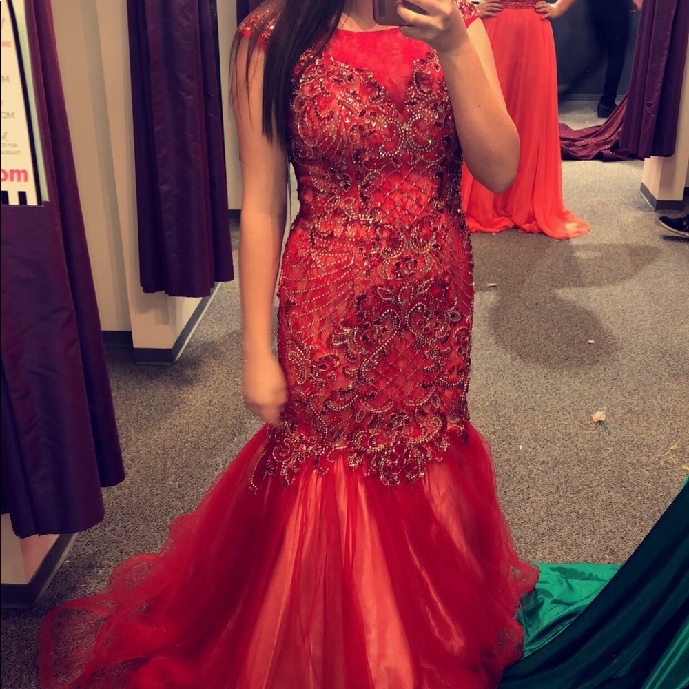 Red Prom Dress - Picture 2 of 3